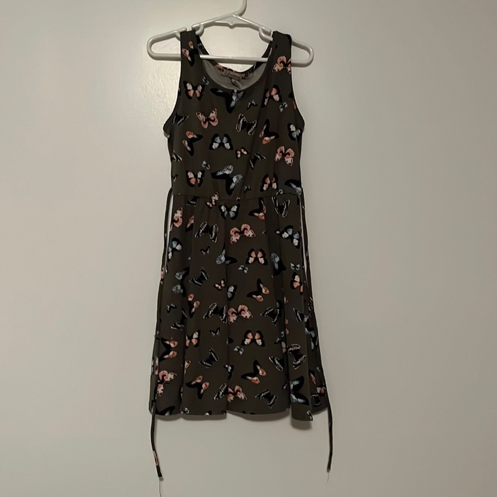 Girls dress with butterflies